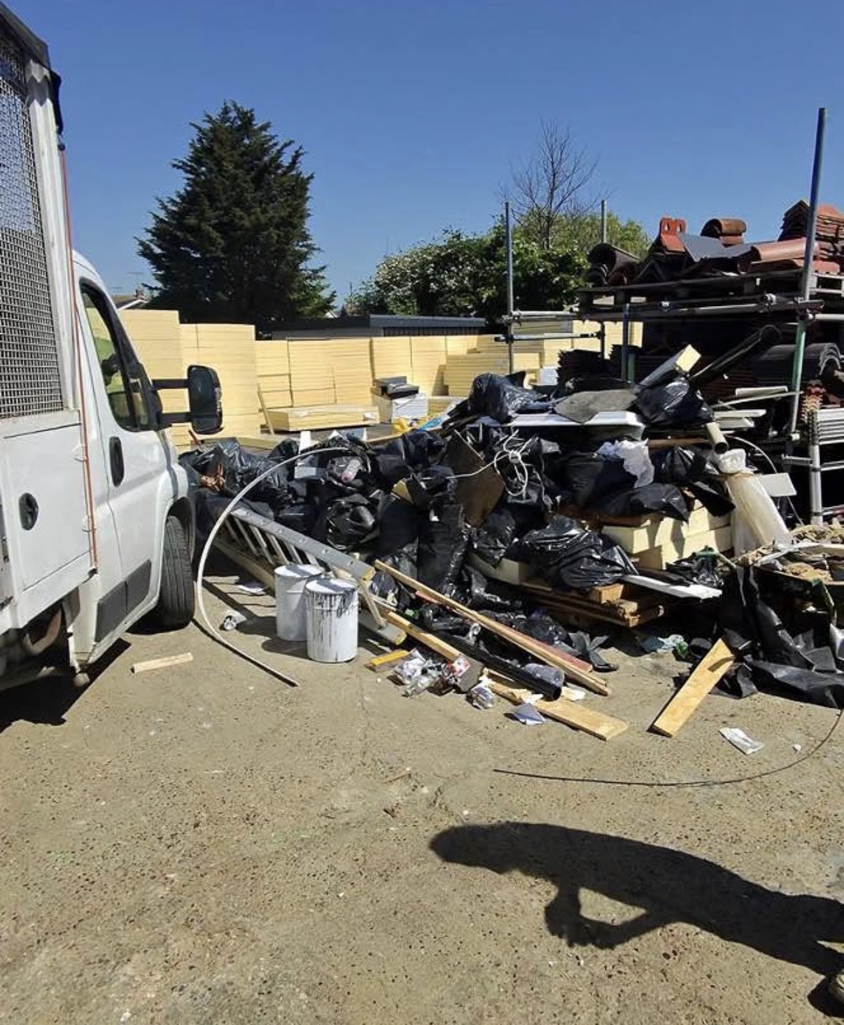 Four large bin bags of household rubbish removed in Essex